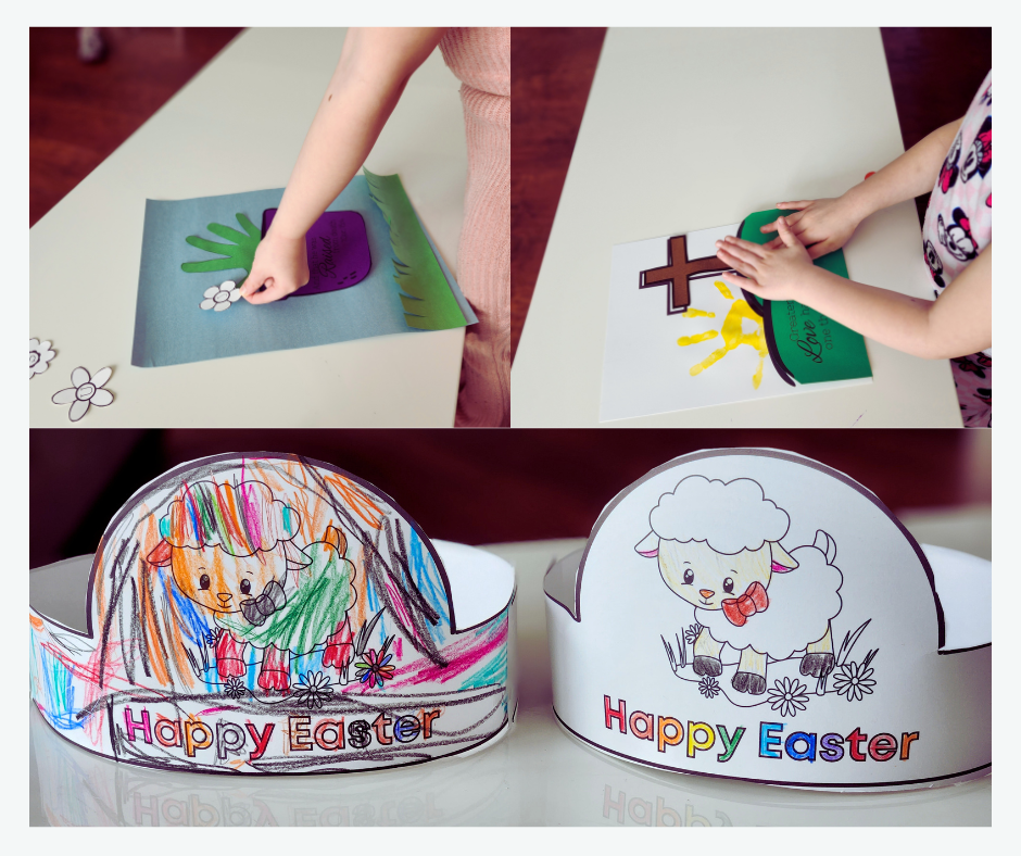 Three easy Easter printables for home or Sunday school.